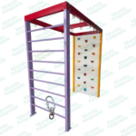 Pilar em Aço (2x1x2m) 198Kg-Teto Livre+Espaldar+Escalada mdf-198kg