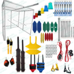 Combo 1-Gaiola 2x2x2m+Trilho+Kit Barras+Kit Acessórios com Cinto 6 Pontos
