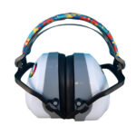 Abafador de Ruído 26 DB Branco com arco colorido