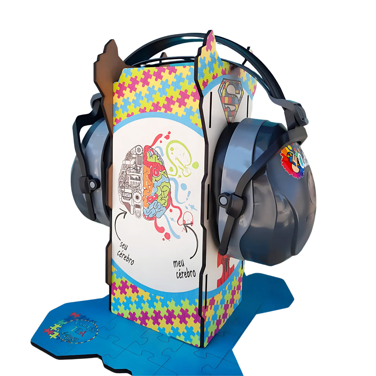 Abafador de ruído color com suporte decorativo - Coleção TEA e Amor - Image 4