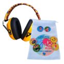 Abafador e Protetor de Ruidos para crianças amarelo de 22 DB + Jogo Emoções
