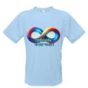 Camiseta Juvenil Infinity Blue Diferente é ser Você Para Autistas