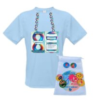 Camiseta Azul cordão de identificação para Crianças e Adolescentes + jogo das emoções