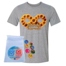 Camisa Infinity Gray causa Autista - Diferente é ser Você - Com mini jogo extra