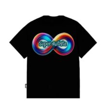 Camisa Masculina Preta Especial Infinity Black Super Autistas