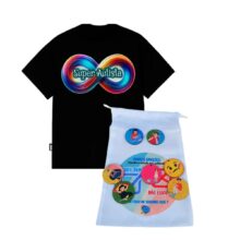 Camisa Preta Infinity Black Super Autistas com jogo especial