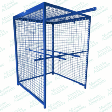 Gaiola de Habilidades Menor 1,50mx1,50mx2m+Trilho de Marchas+Kit de Barras Paralelas