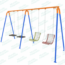 Balanço 4 cadeiras 2m altura