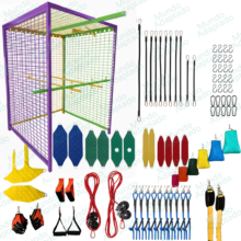 Combo 6 - Gaiola Menor 1,50X1,50X2m+Trilho+Barras+Acessórios