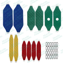 Kit 12 Faixas Suspensão/Ajuste+24mosquetões