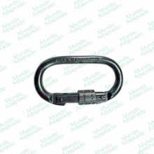 Mosquetão Oval com Trava Rosca 10cm