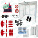 Combo 7 Gaiola 2X2X2m+Trilho de Marchas+Kit Acessórios com Cinto 8 pontos