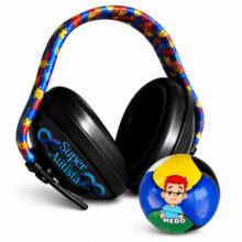 Abafador Antirruído 14 db para Crianças arco color + Quebra-cabela emoçoes